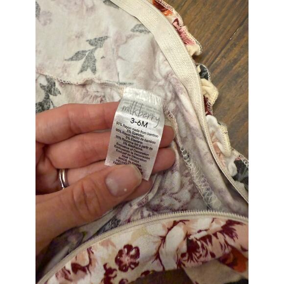 Carters and Milkberry Bundle 3-6 Month One Piece and Footie Pjs - Picture 5 of 5